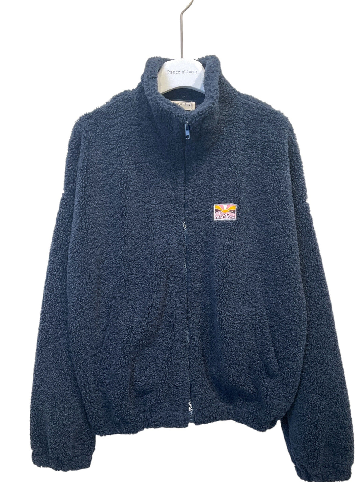 Veste polaire zippée – Vieux Rose & Bleu Marine