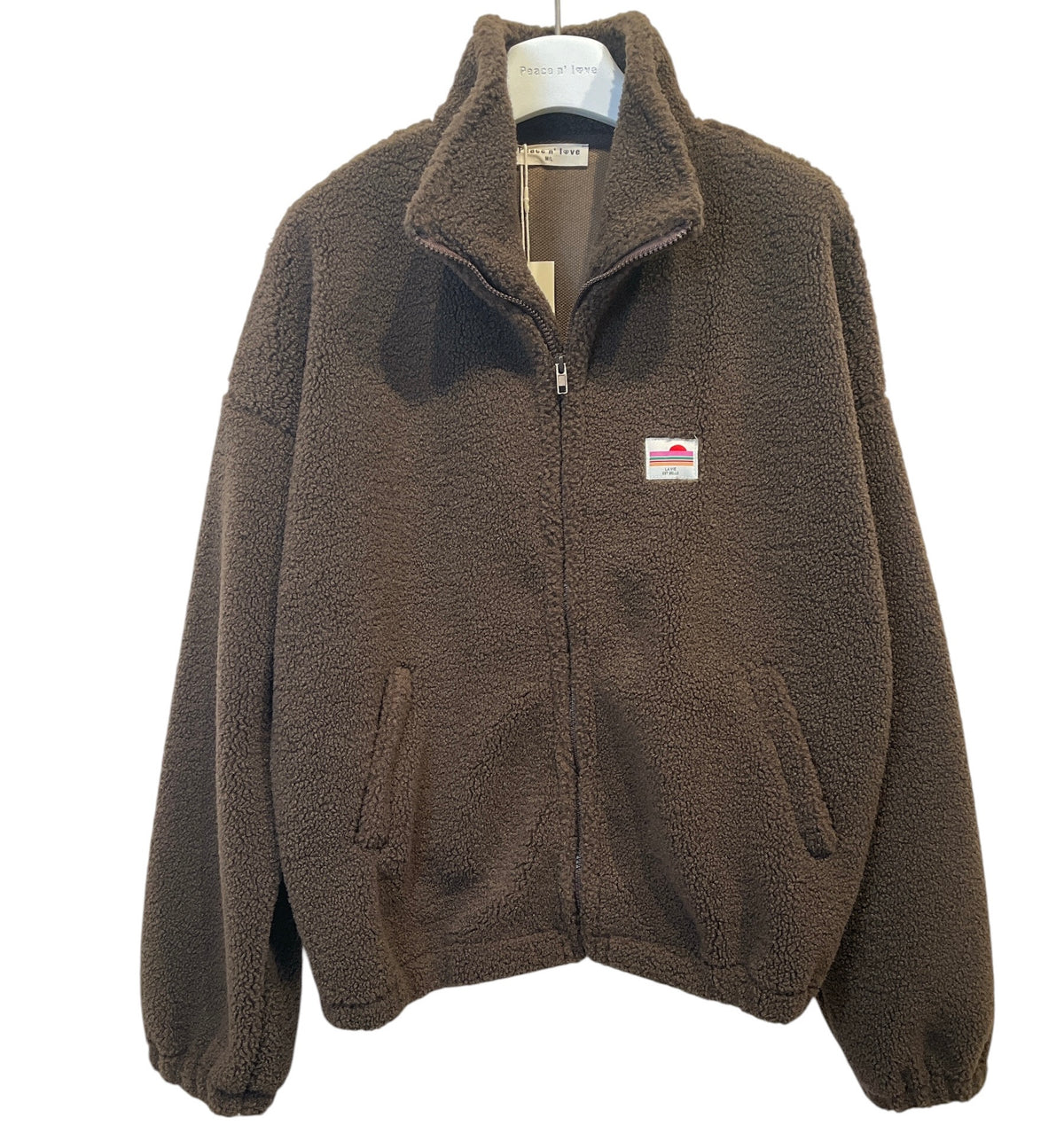 Veste Sherpa Chocolat Zippée