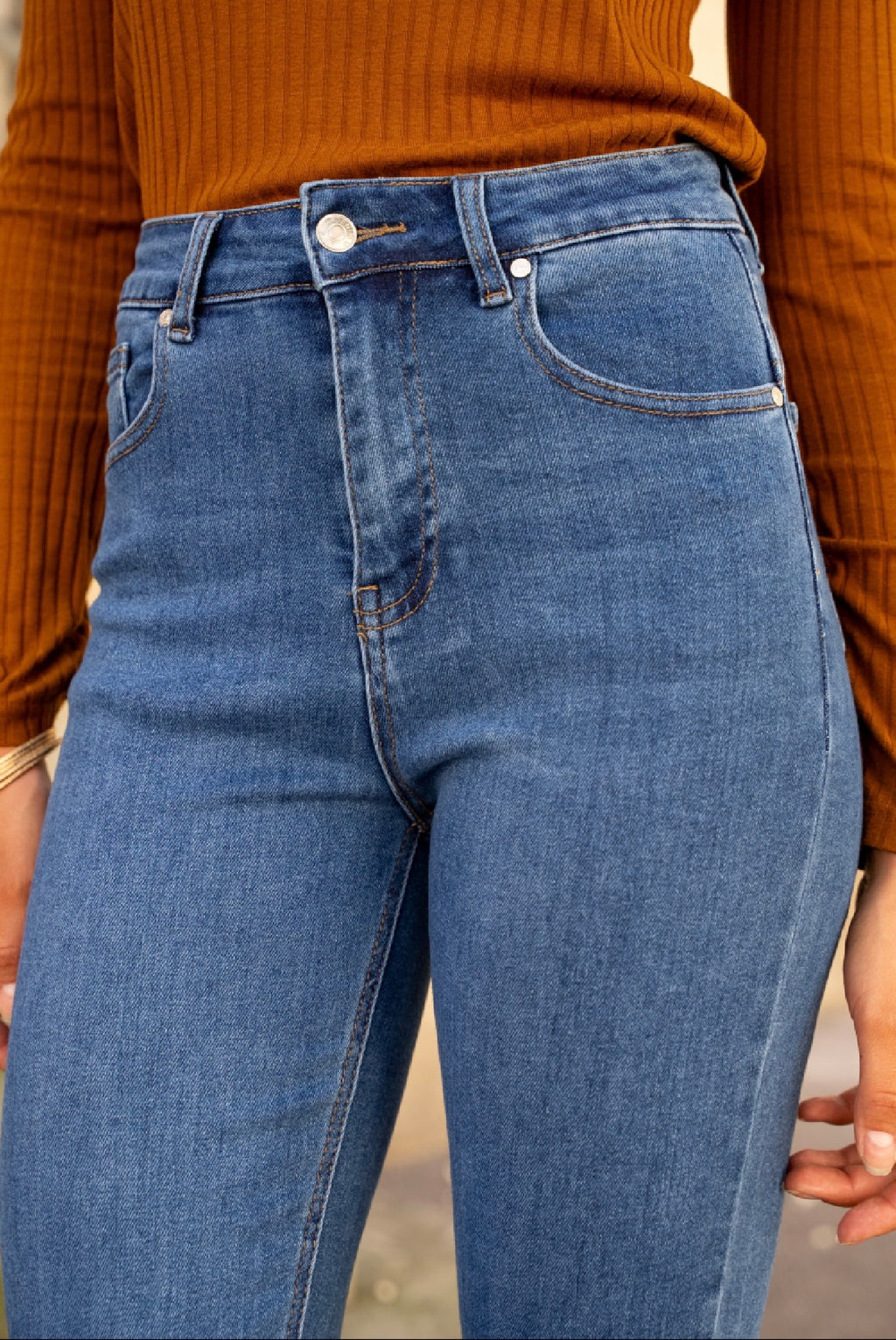 Jean Mom Push-Up Stretch – Denim Bleu