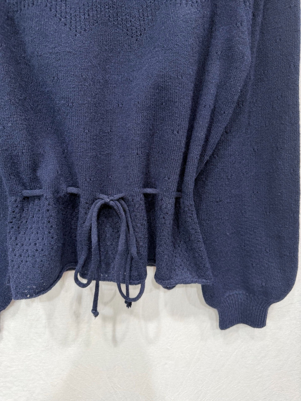 Pull Marine Ajouré à Taille Ajustable