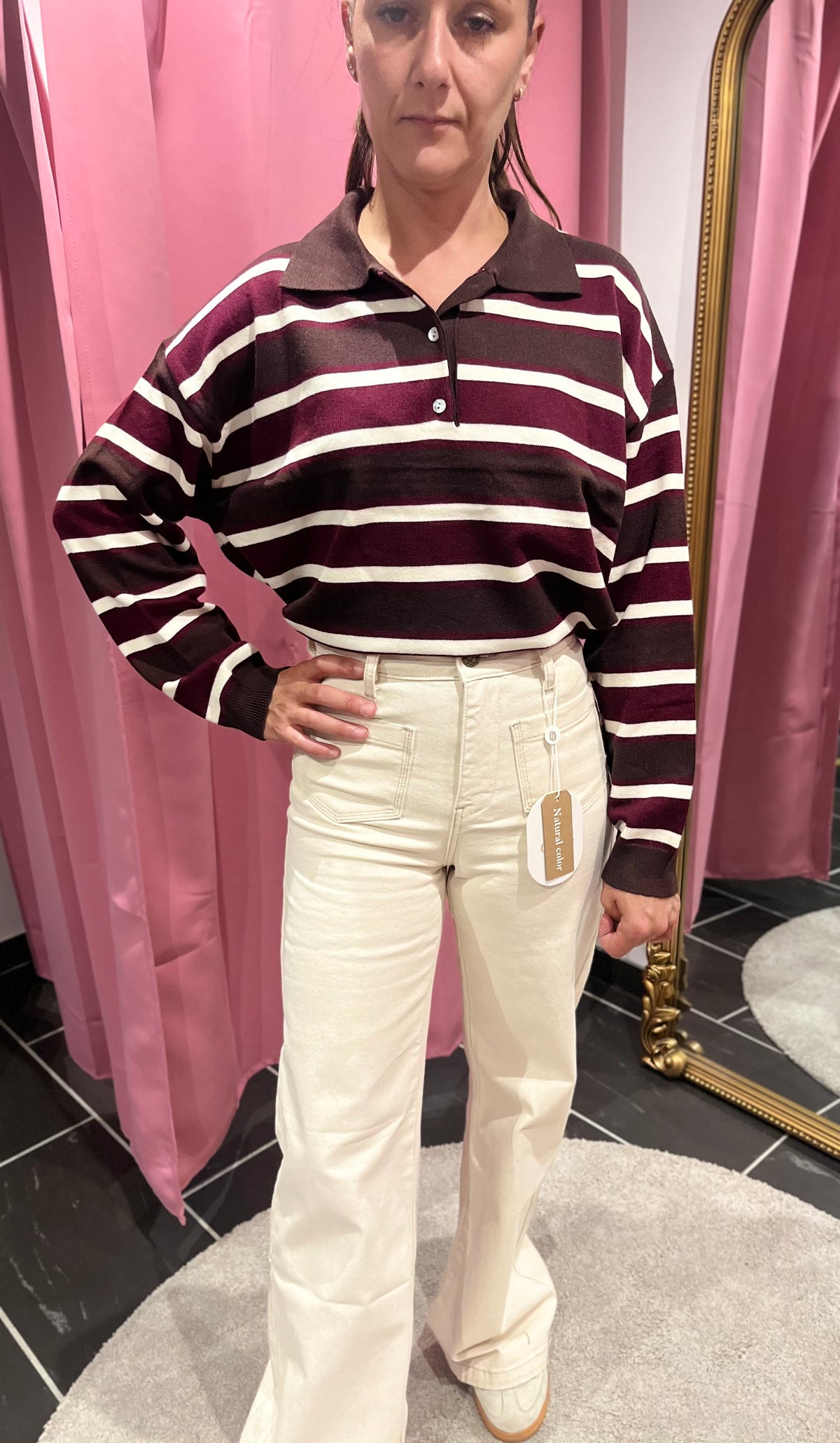 Jean Wide Leg Gaspard – Écru