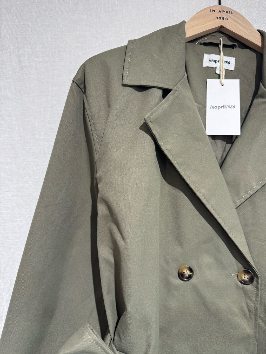 Trench Long Kaki Ceinturé