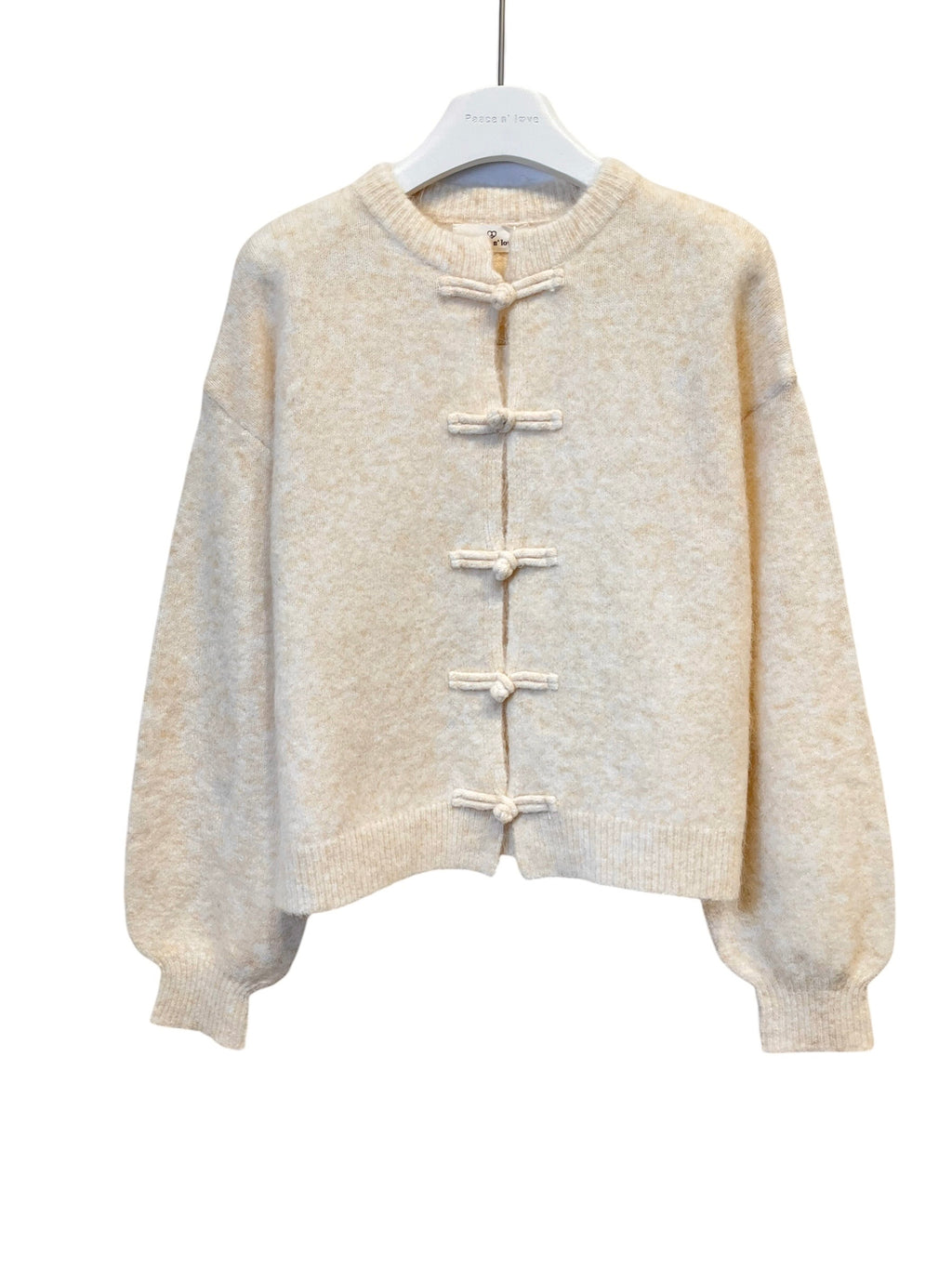 Gilet femme doux à nœuds – Léonie – 2 coloris