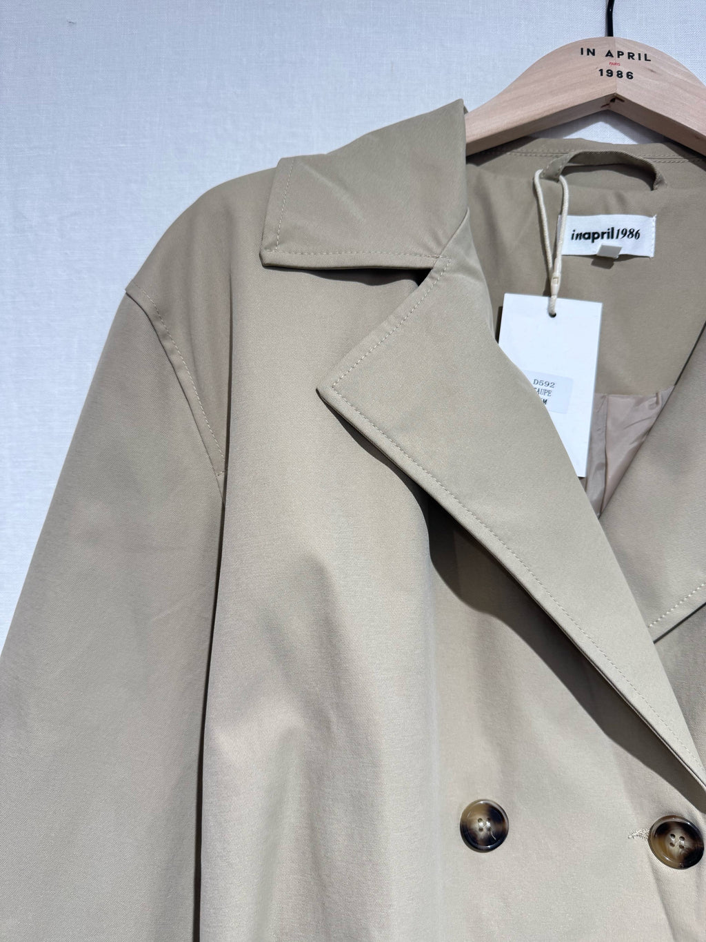 Trench Long Taupe Ceinturé