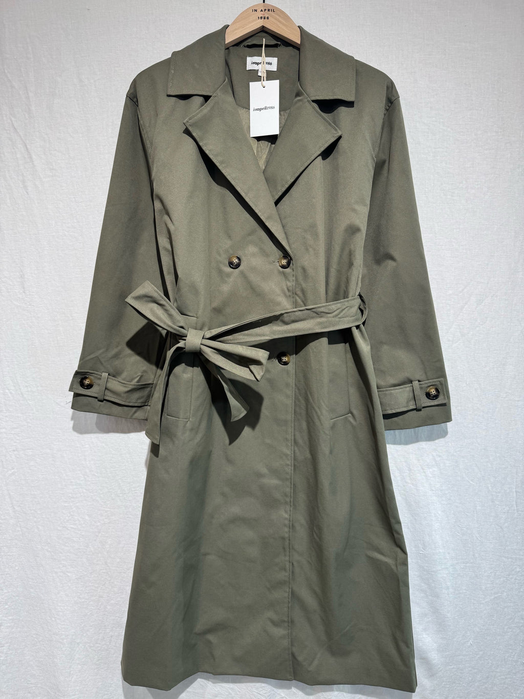 Trench Long Kaki Ceinturé