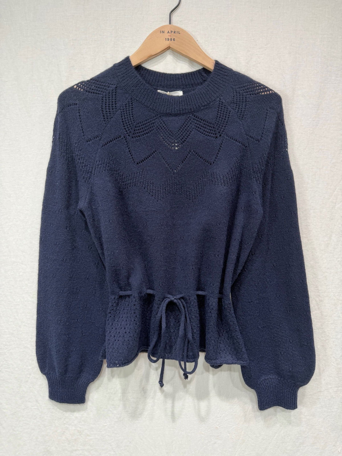 Pull Marine Ajouré à Taille Ajustable